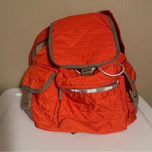 Vintage LeSportSac Backpack Large Orange